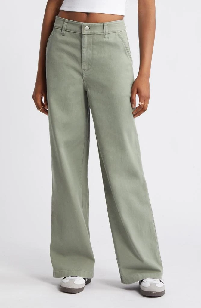 BP. High Waist Wide Leg Twill Pants 1