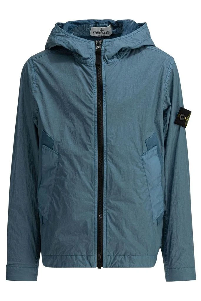 Stone Island Junior Stone Island Junior Zip-Up Hooded Jacket