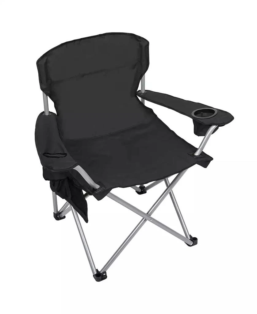 Camp 
Go Heavy-Duty Heated Quad Outdoor Camping Chair, Folding Heated Chair with 18" USB Cable, Storage Compartment, and Cup Holder, Black 4