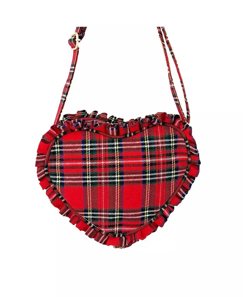 Bits
Bows Plaid Ruffle Girls
Heart Purse in Red
