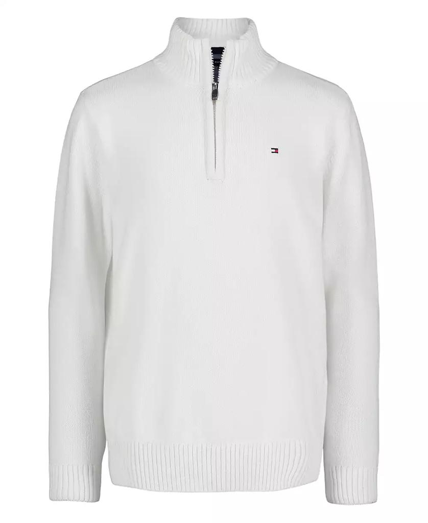 Tommy Hilfiger Big Boys Solid 1/4 Zip Sweater