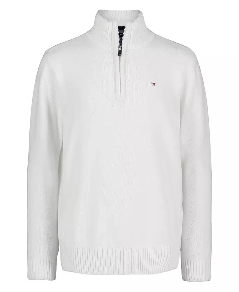 Tommy Hilfiger Big Boys Solid 1/4 Zip Sweater 1