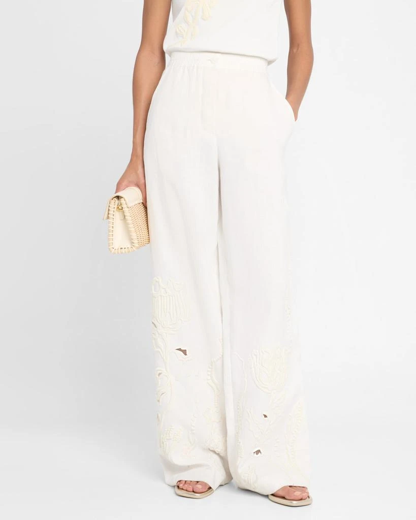 Dorothee Schumacher Embroidered Beauty Linen Pants 4