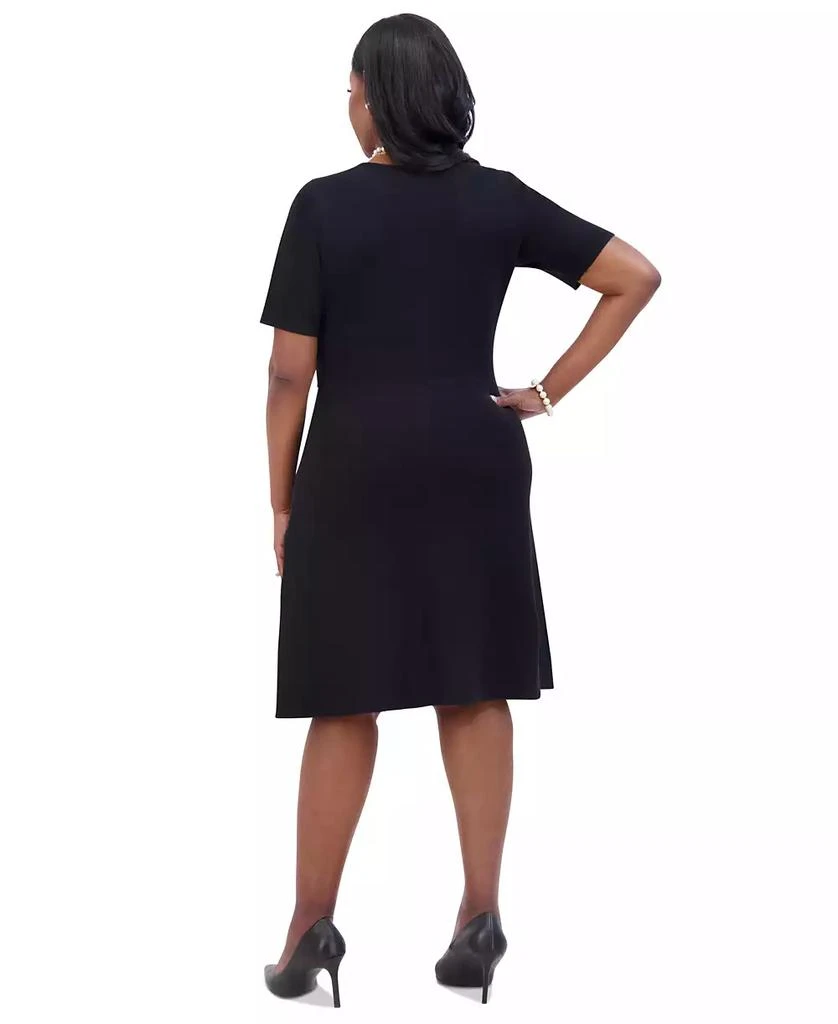 Shop Women's Embellished Short-Sleeve Fit & Flare Dress on Sale at  BeyondStyle  Get 75% Off Women's Embellished Short-Sleeve Fit & Flare Dress  with Limited-Time Flash Deals, Exclusive Discounts, and Special Offers.