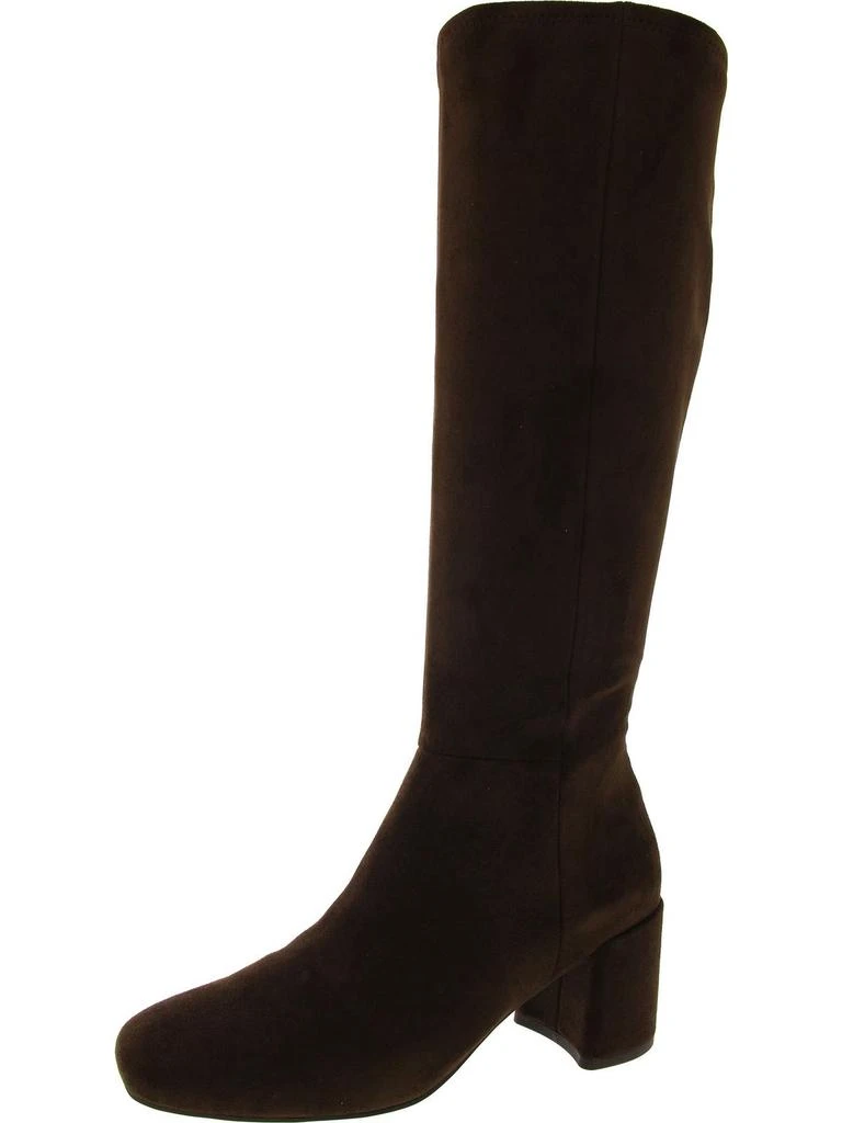Anne Klein Lacey Womens Faux Suede Block Heel Knee-High Boots 1