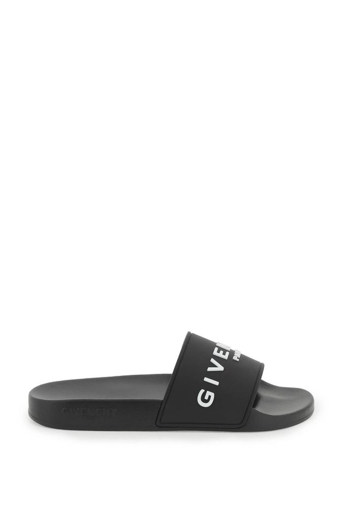 GIVENCHY logo rubber slides