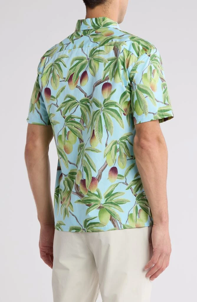 Kahala Mango Mele Short Sleeve Cotton Button-Up Shirt 2