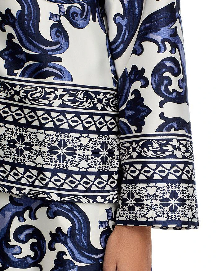 Gracia Damask Print Pajama Shirt 4