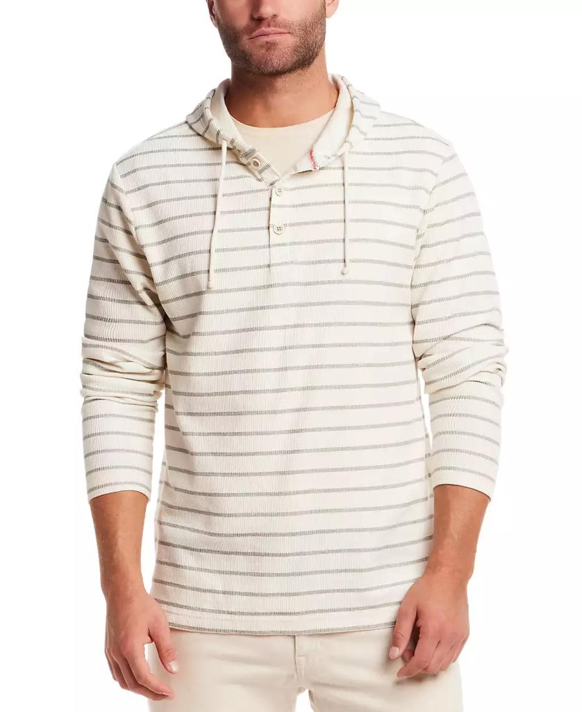 Weatherproof Vintage Men's Stripe Button Hoodie