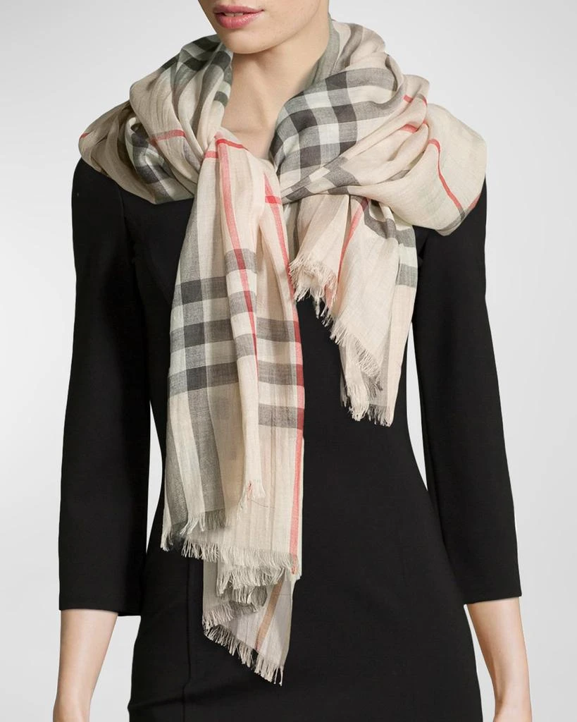 Burberry Giant Check Gauze Scarf 3
