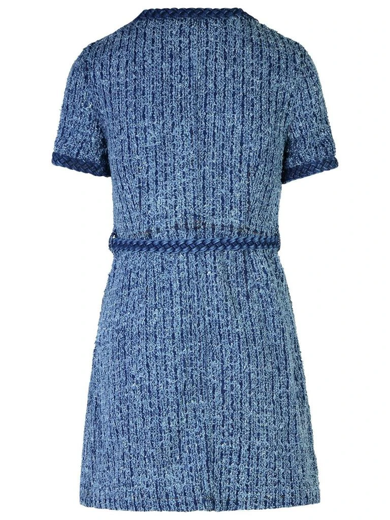 Self Portrait Self-Portrait Short-Sleeved Denim Mini Dress 2