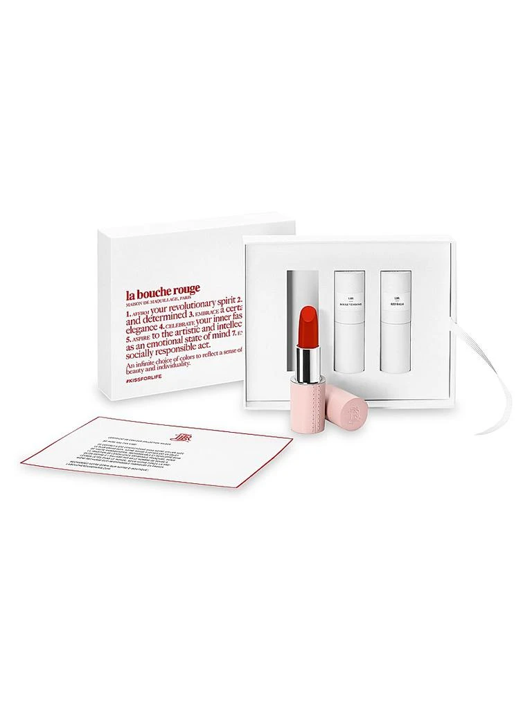 La Bouche Rouge Lipstick Set With Fine Leather Case 1