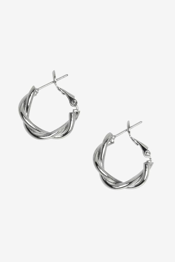 Los Angeles Apparel JWL102 - Twisted Hoop Earrings