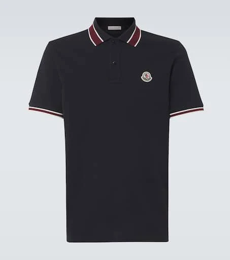 Moncler Logo cotton polo shirt 1