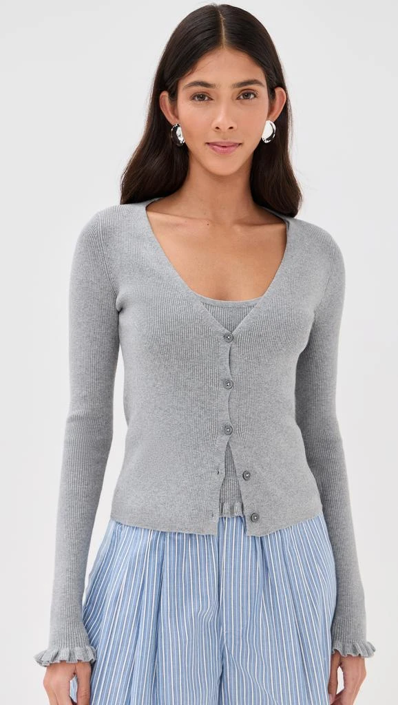 LE BOP Ribbed Cardigan
