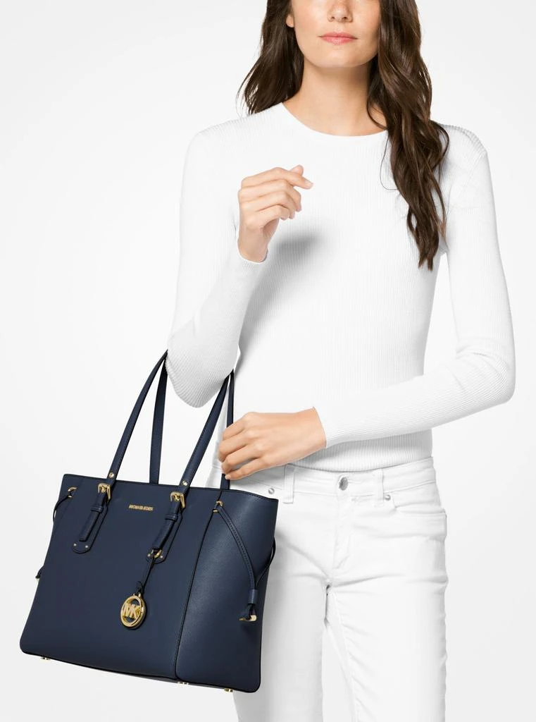 Michael Kors Voyager medium crossgrain leather tote bag 4