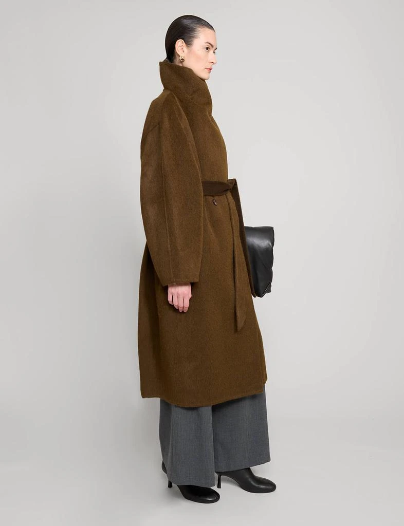 Pixie Market Brown Cocoon Coat 8