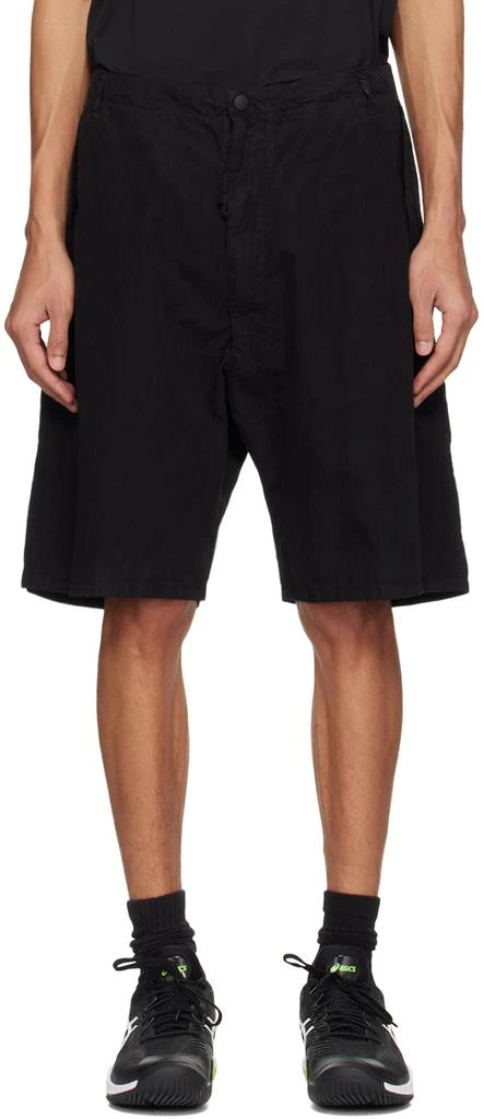 NEMEN Black Baggy Shorts 1