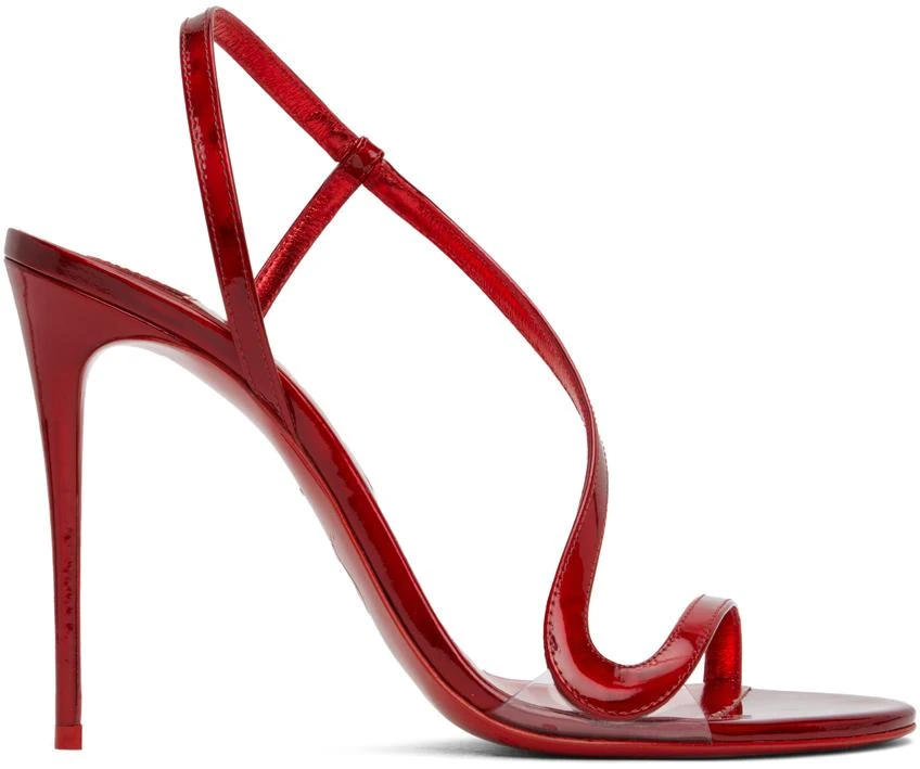 Christian Louboutin Red Rosalie Heeled Sandals 1