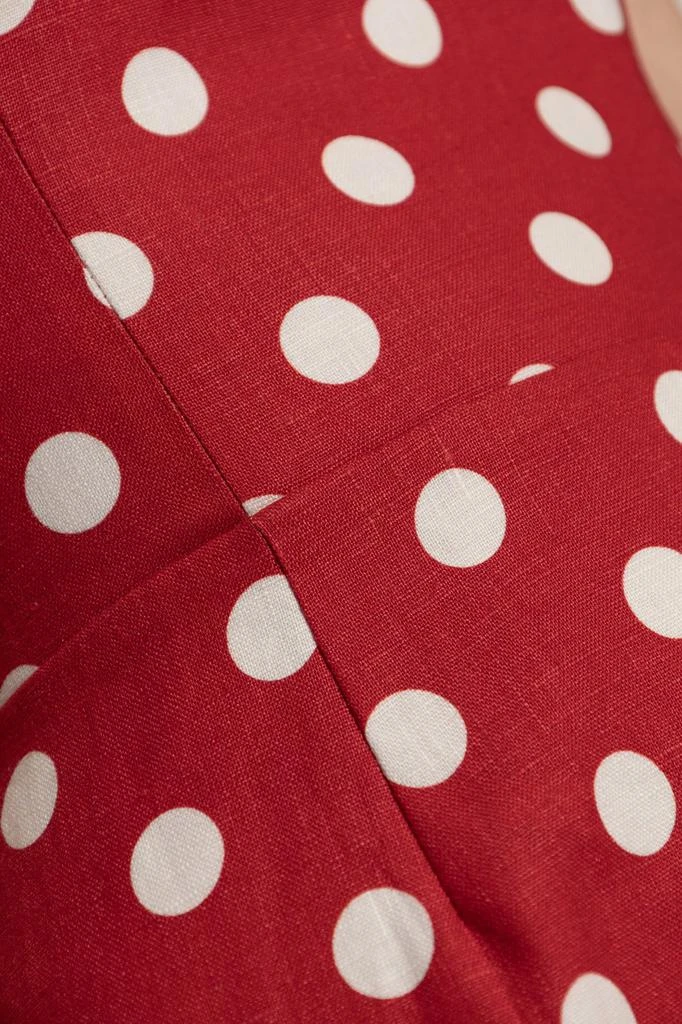 Posse POSSE Strapless Polka Dot Maxi Dress 5