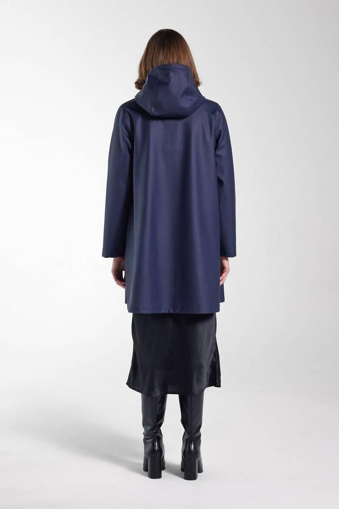 Stutterheim Mosebacke Raincoat Jacket In Navy