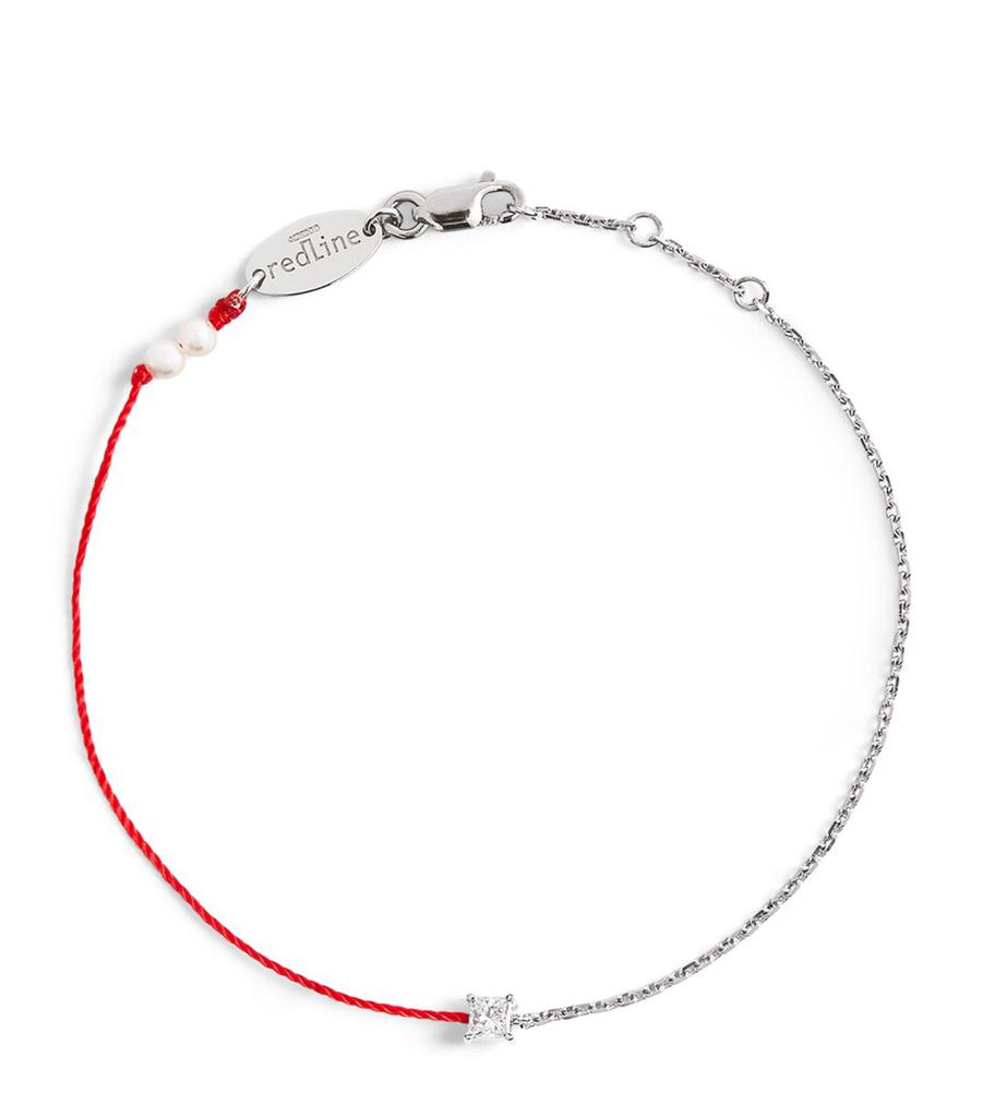 Redline White Gold and Diamond Royal String Bracelet