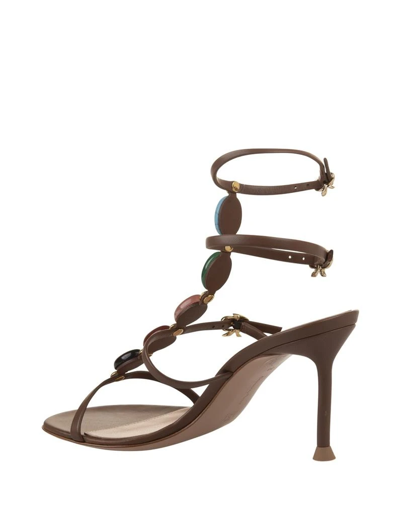 Gianvito Rossi Shanti 70 Sandal In Brown Sandals 3