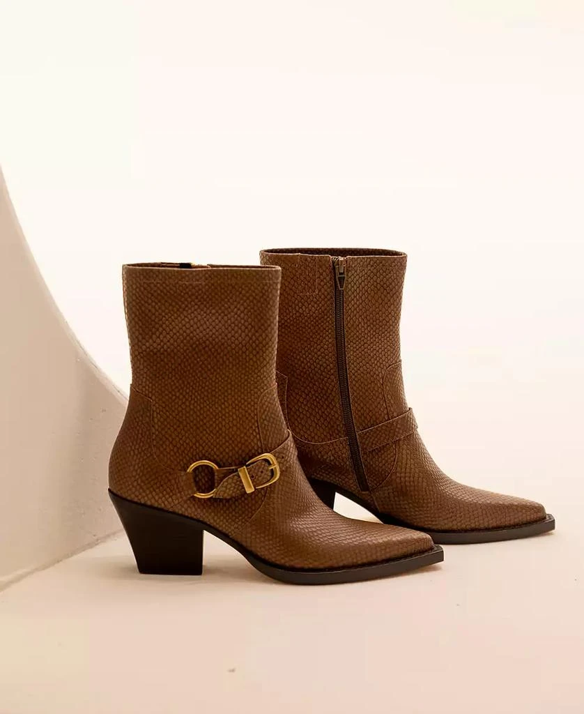 Dolce Vita Women's Rave Pointed-Toe Buckled Dress Booties 6