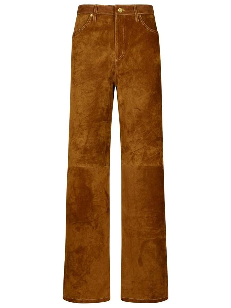 Golden Goose Golden Goose Brown Cowhide Trousers 1
