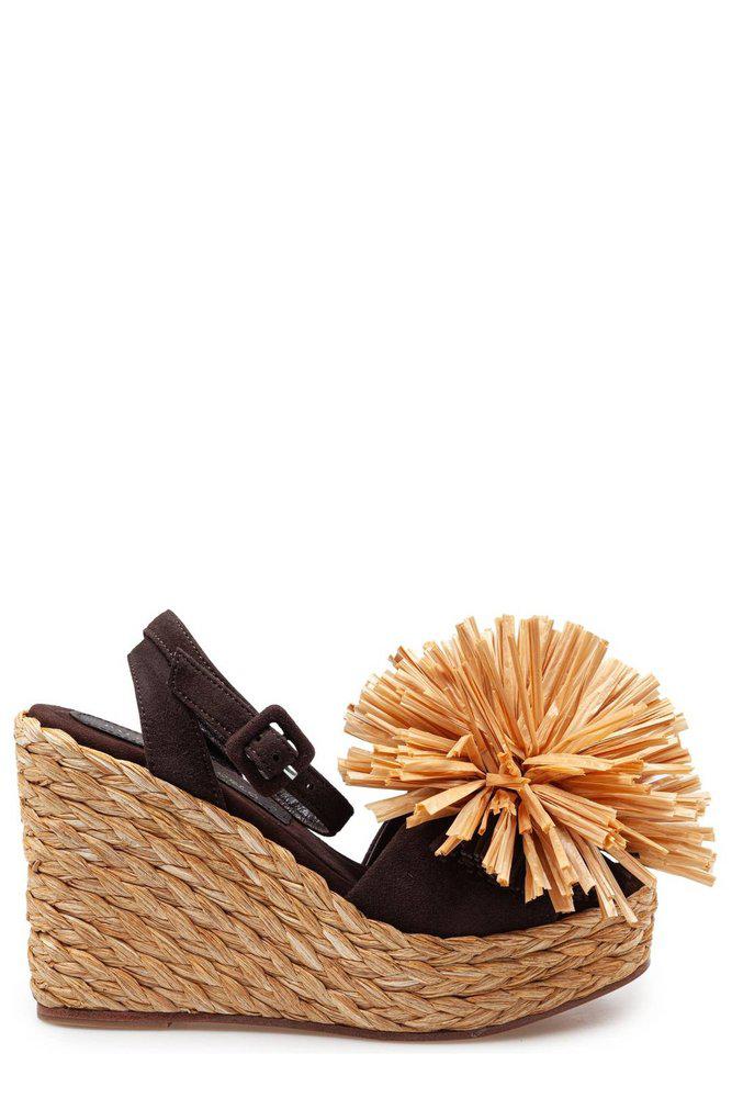 PALOMA BARCELÓ Paloma Barceló Carlina Floral Patch Sandals