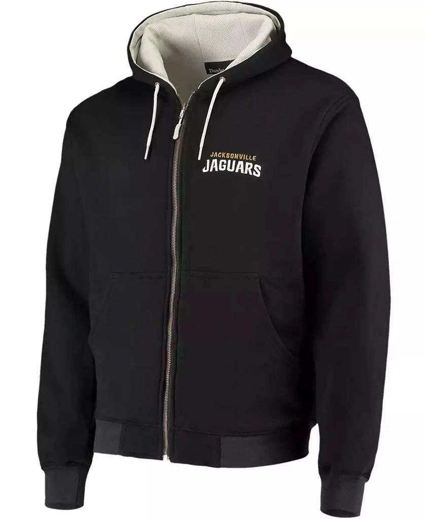 Dunbrooke Men's Black Jacksonville Jaguars Craftsman Thermal Lined Full-Zip Hoodie 4