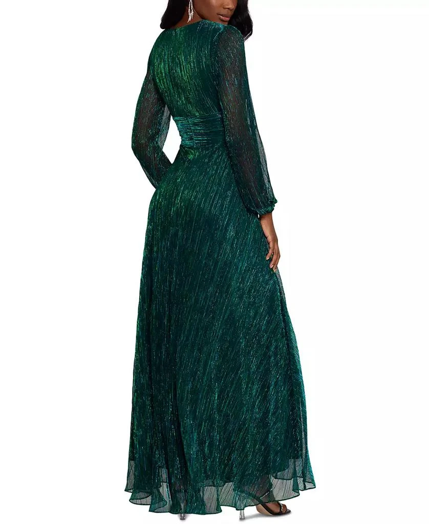 Betsy & Adam Women's Crinkle-Texture Evening Gown 2