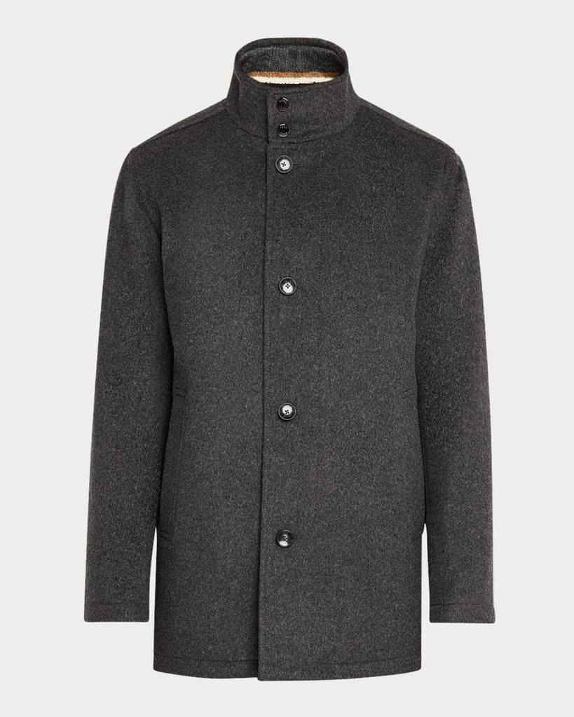Hugo Boss Men's Coxtan Wool-Cashmere Coat with Removable Bib 1
