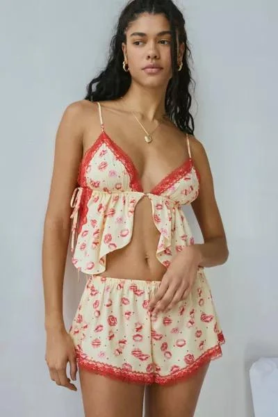 Out From Under Out From Under Lola Satin Flyaway Cami + Micro Short Set 5