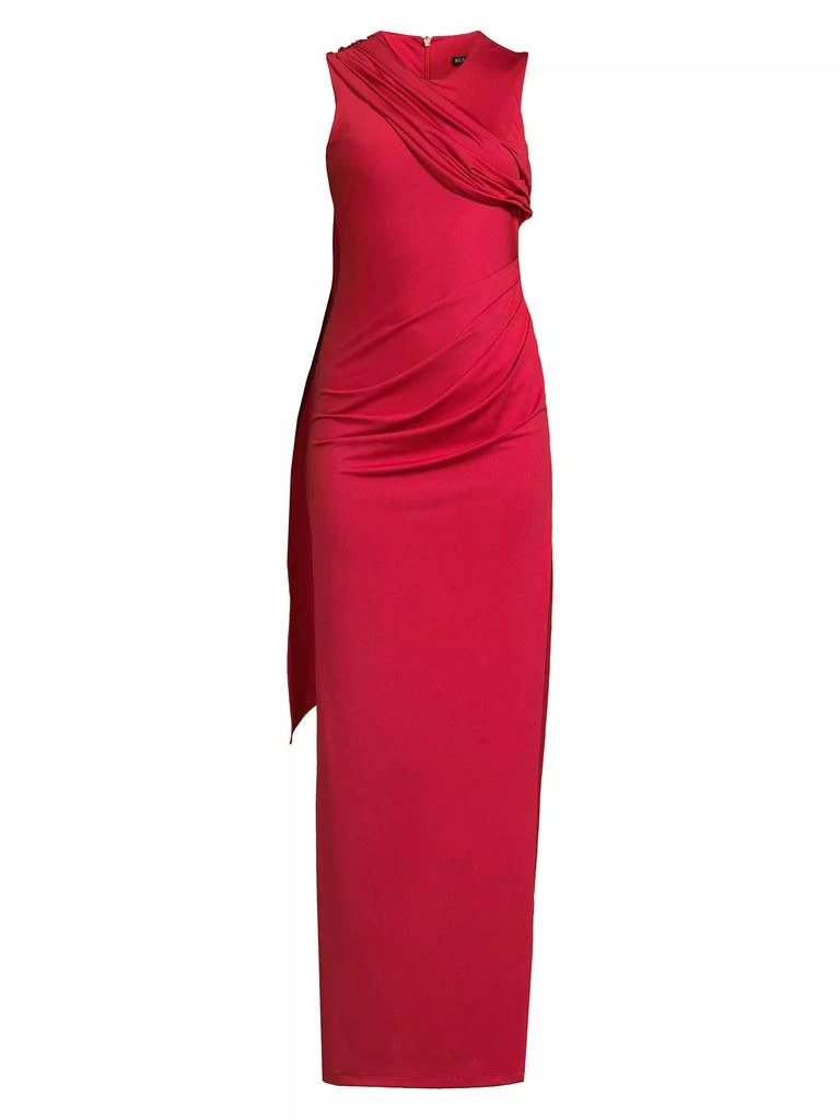 Black Halo Aruna Draped Maxi Dress 1