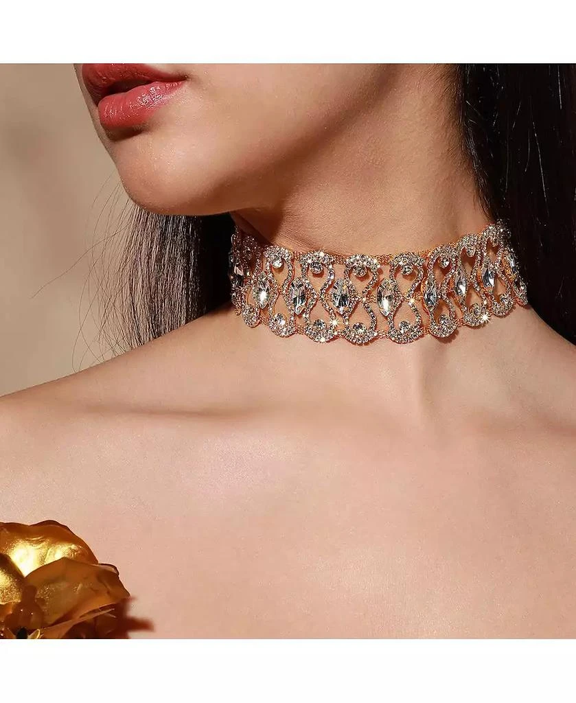 SOHI Gold-Plated Crystal Necklace 3