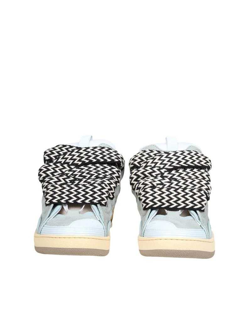 Lanvin Skate Sneakers In Leather Color Light Blue 3