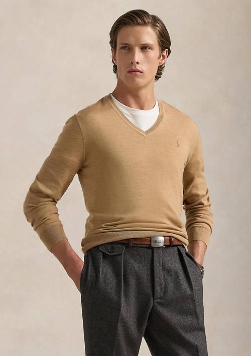 Ralph Lauren Ralph Lauren Washable Wool V Neck Sweater