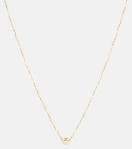 Melissa Kaye Audrey Small 18kt gold necklace with diamond 1