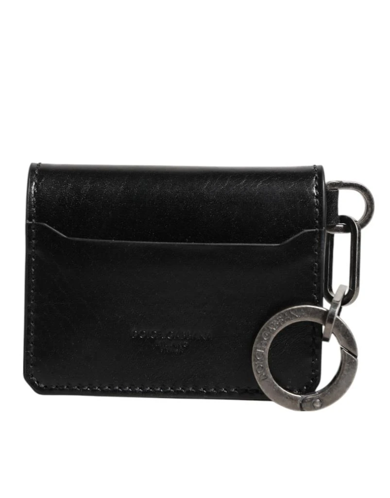 Dolce 
Gabbana Men
s Leather Logo Embossed Key Chain Card Holder Men
s Wallet