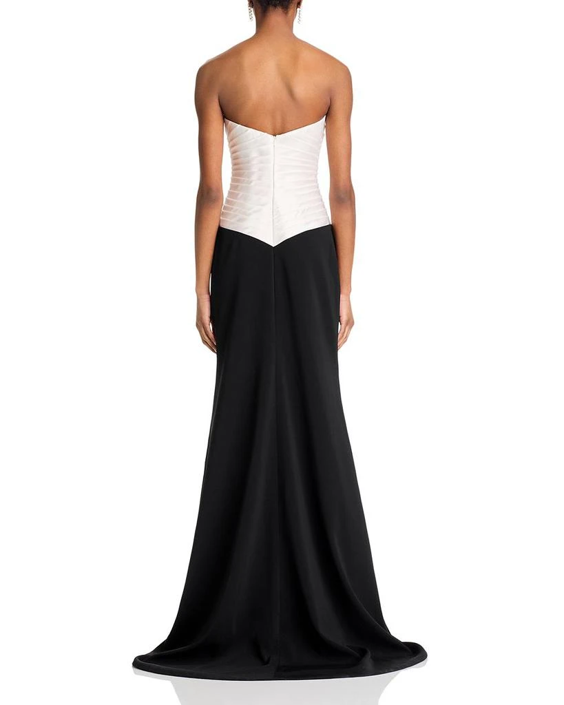 Sergio Hudson Duchess Satin Column Dress 4