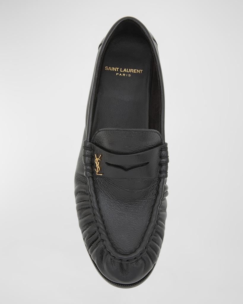 Yves Saint Laurent Le Leather YSL Penny Loafers - Shoes