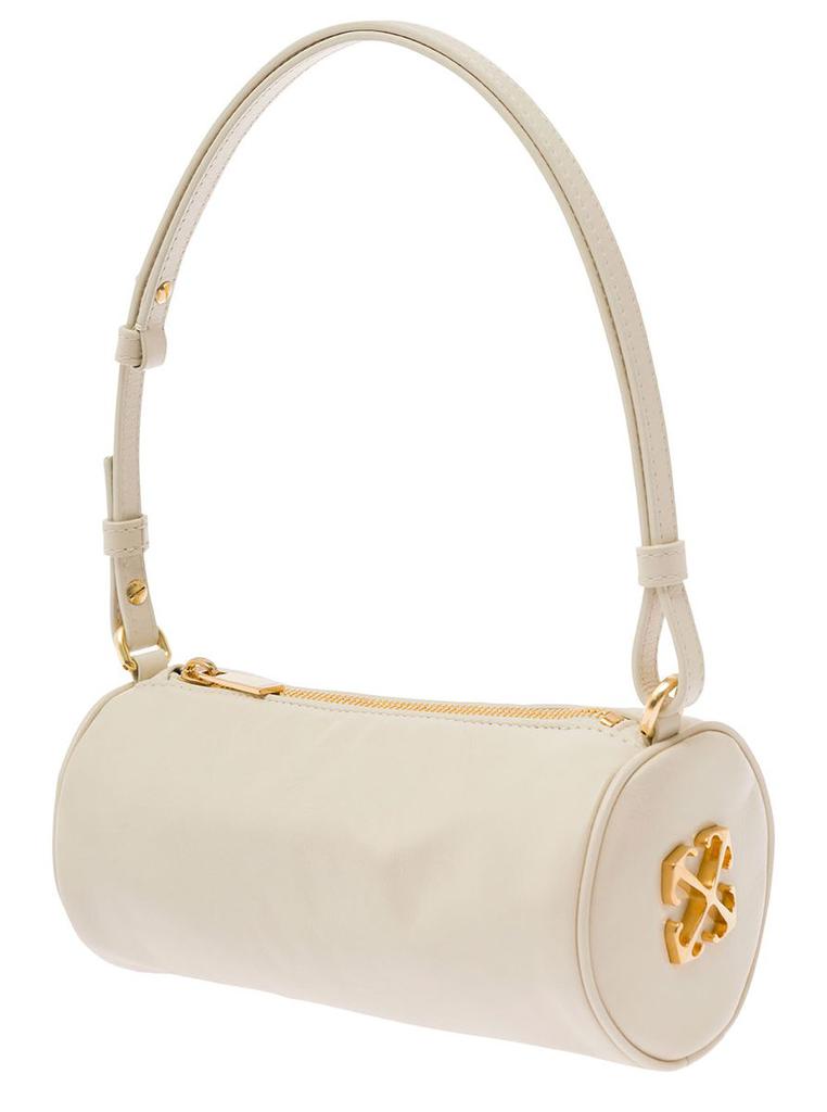 Off-White 'Torpedo Small' White Shoulder Bag With Arrow Motif In Leather Woman