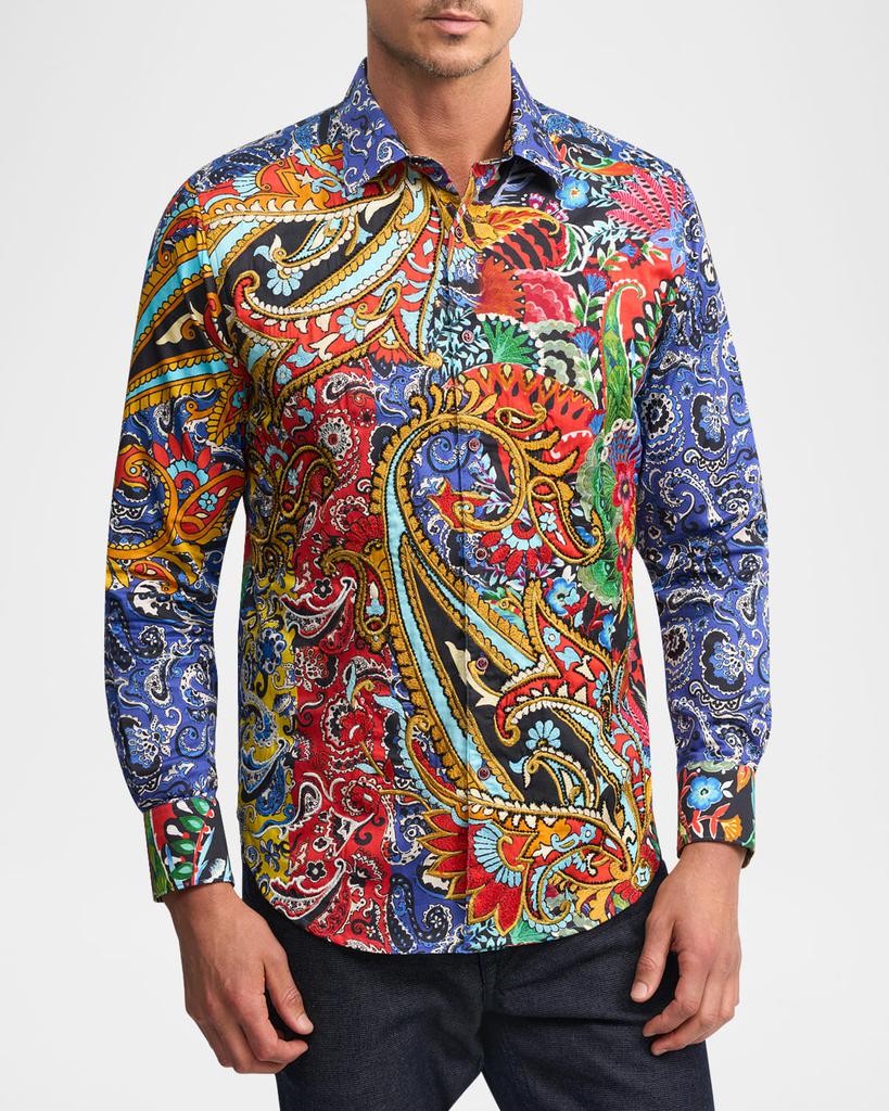 Robert Graham Men's Kattawa Oversized Paisley Sport Shirt