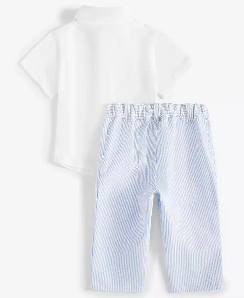 First Impressions Baby Boys Button-Up Shirt, Seersucker Bowtie, and Seersucker Pants, 3 Piece Set, Exclusively at Macy's 3