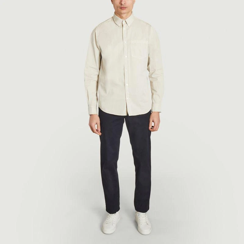 Norse Projects Anton Light Twill shirt oatmeal NORSE PROJECTS 4