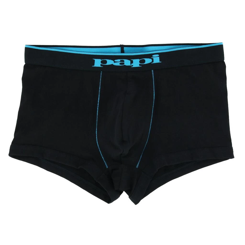 Papi Men's Brazilian Cut Stripe and Solid Underwear Trunks (3 Pack) 4