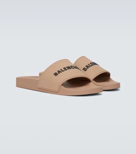Balenciaga Pool logo rubber slides 5