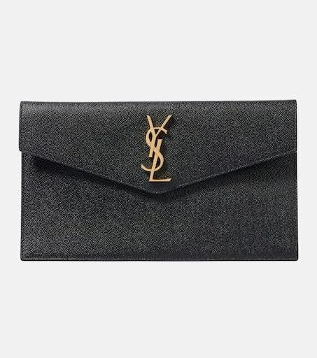 Yves Saint Laurent Uptown leather clutch 1