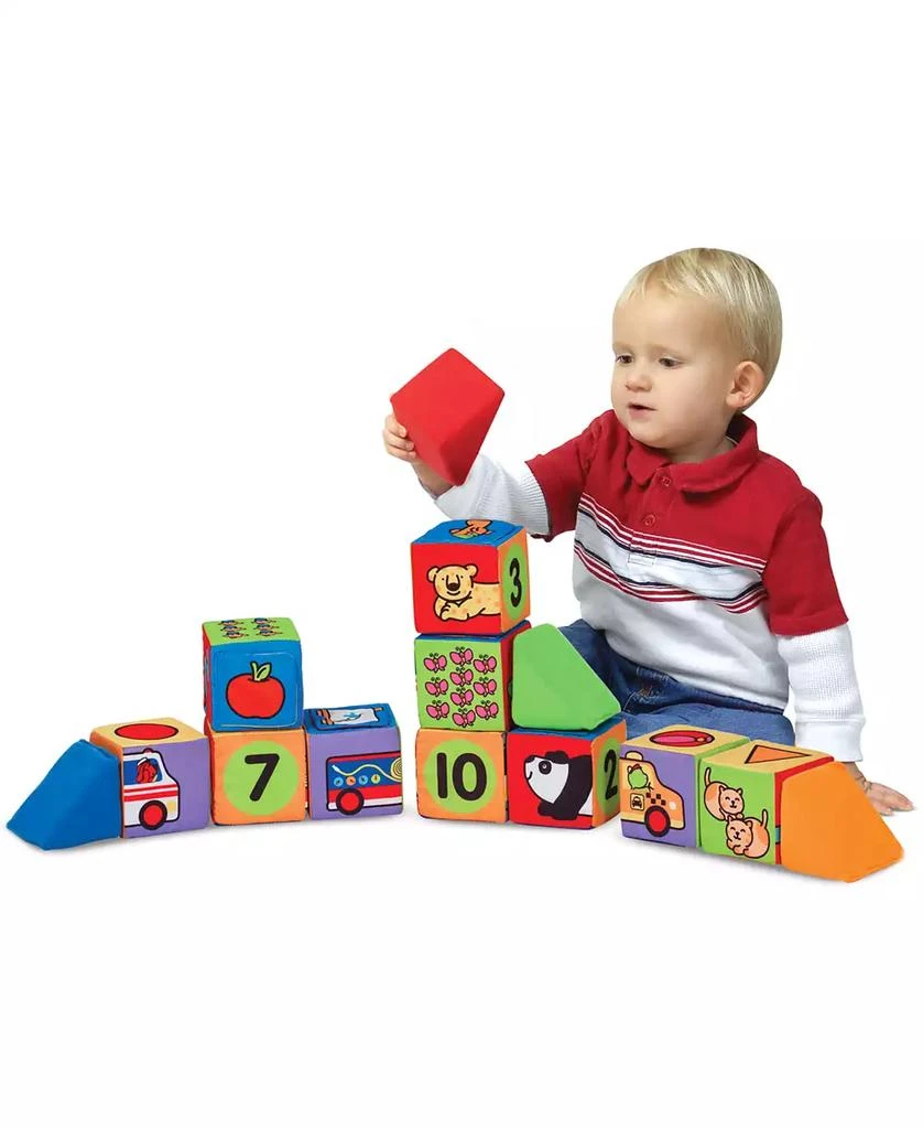 Melissa and Doug Kids' Match & Build Toy Blocks 2